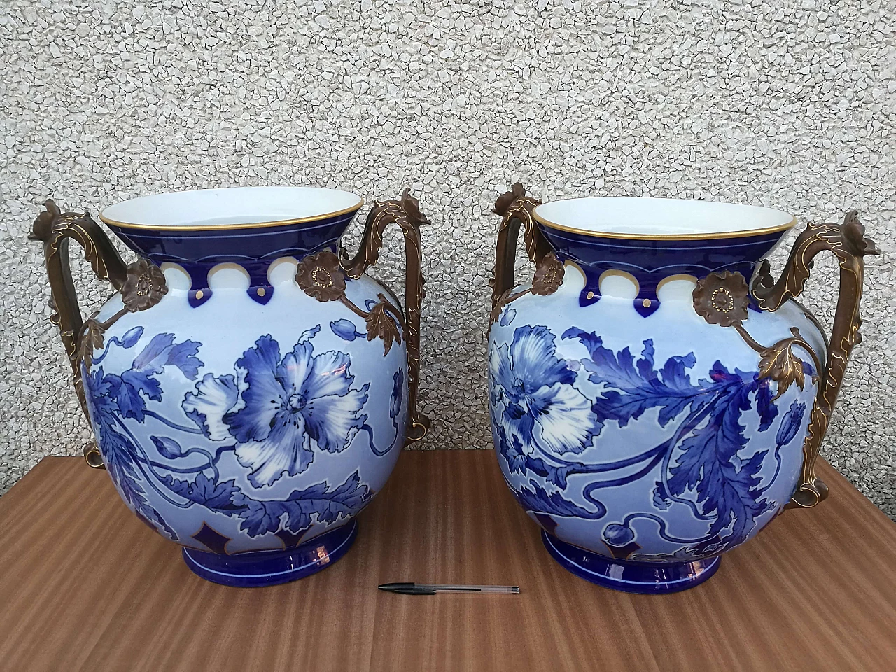 Pair of Jugendstil vases by Fischer & Mieg for Pirkenhammer, early 20th century 1251902