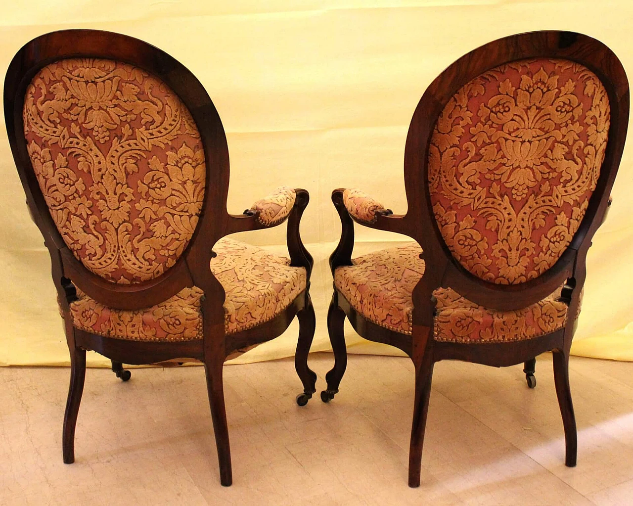 Pair of Louis Philippe armchairs in rosewood, 19th century 1252170