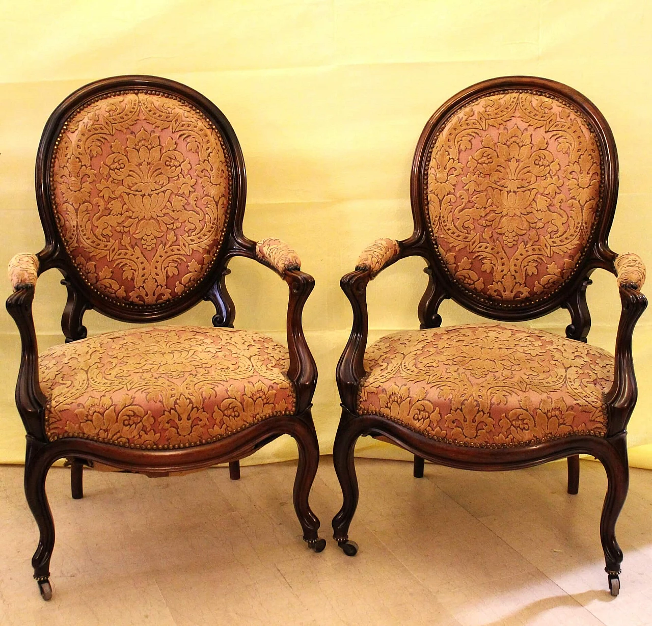 Pair of Louis Philippe armchairs in rosewood, 19th century 1252171
