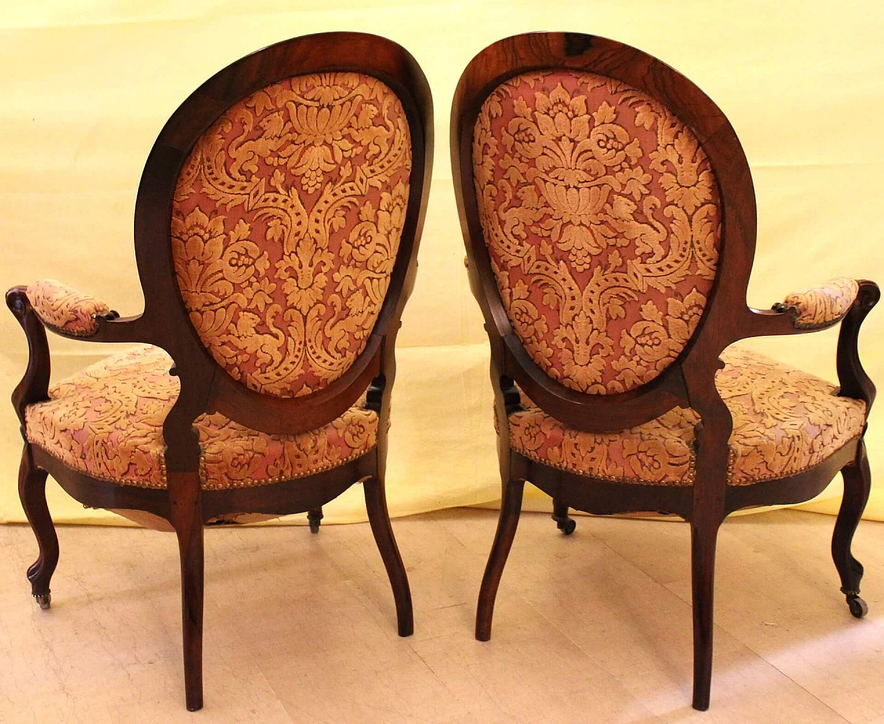 Pair of Louis Philippe armchairs in rosewood, 19th century 1252172