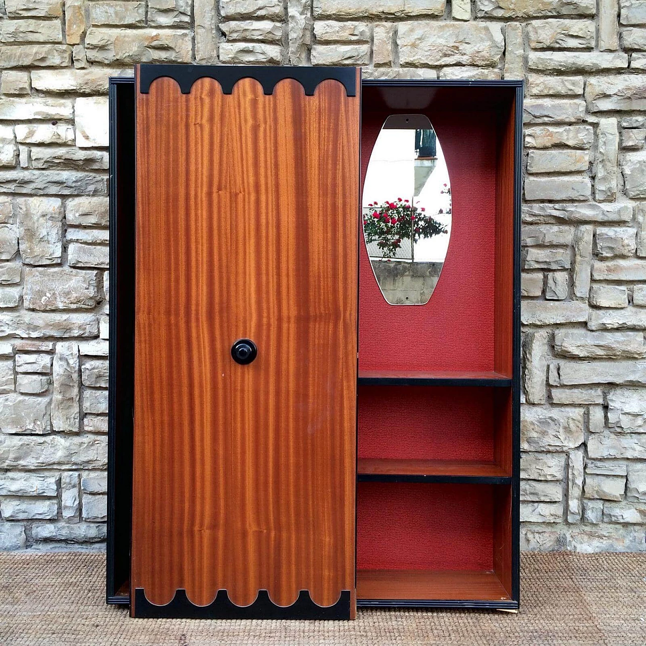 Small wardrobe with mirror, 60s 1252280