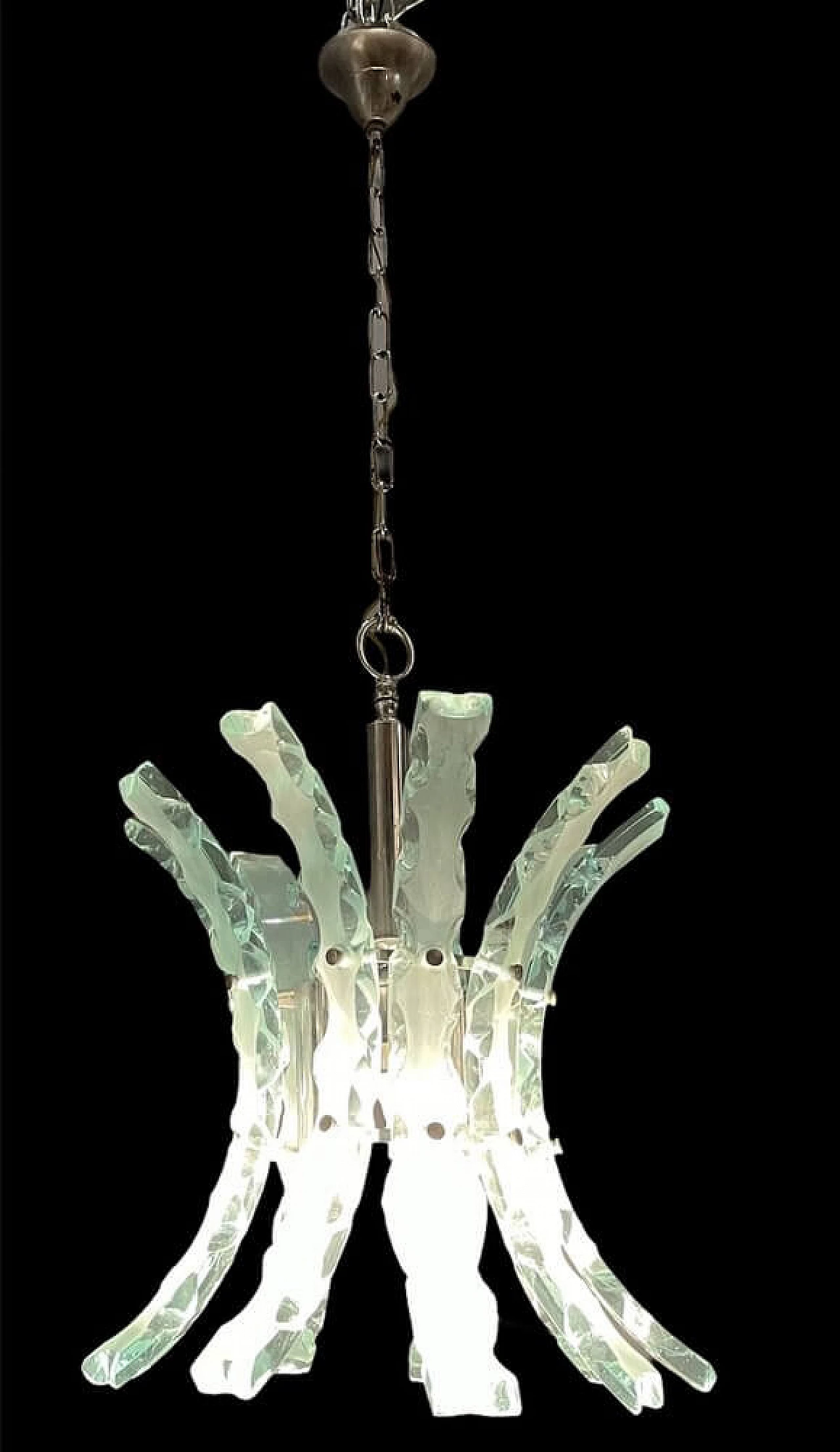 Cut glass chandelier by Zeroquattro, 60s 1252525