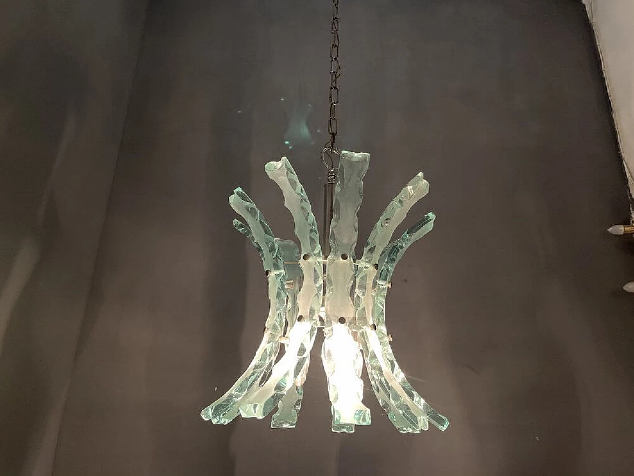Cut glass chandelier by Zeroquattro, 60s 1252530