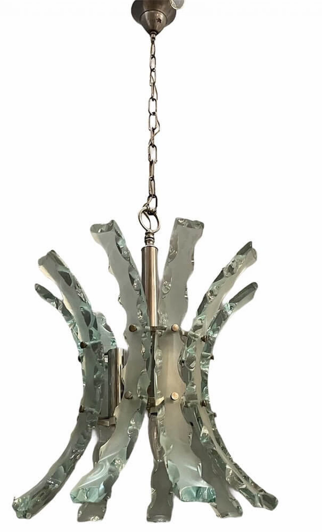 Cut glass chandelier by Zeroquattro, 60s 1252532