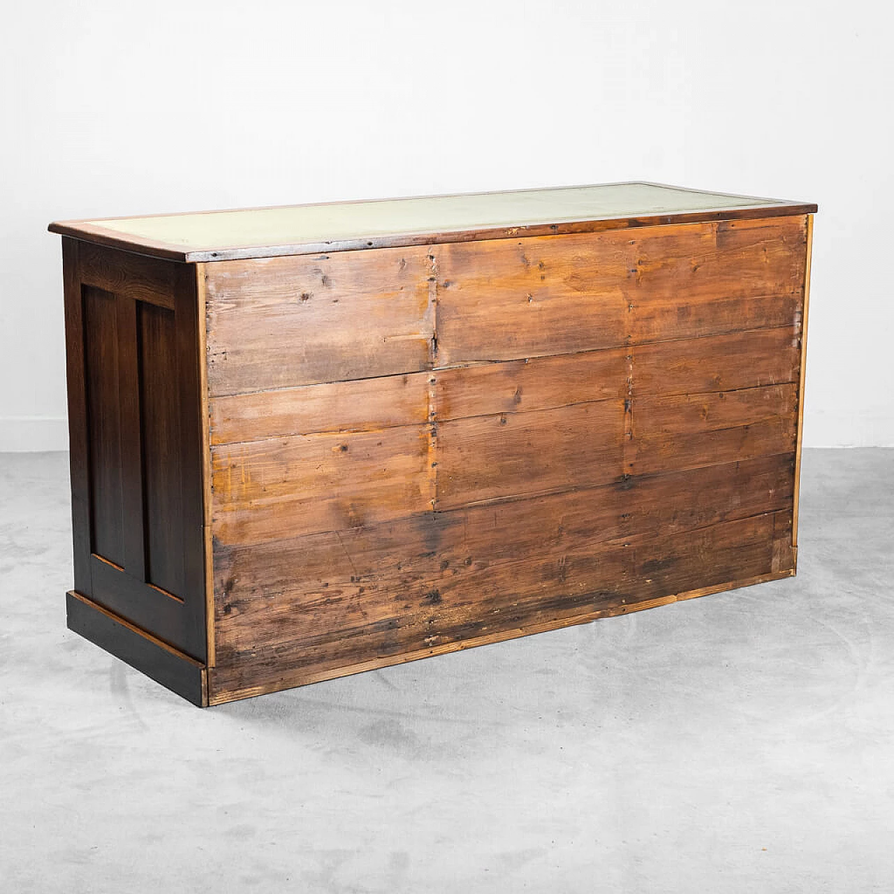 Wooden and leather desk, early 20th century 1252535