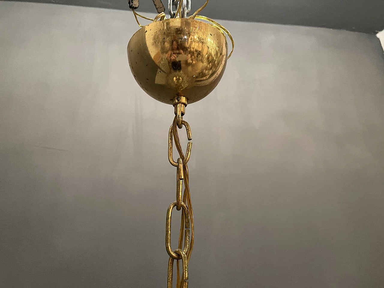 Murano glass spiral chandelier, 70s 1252582