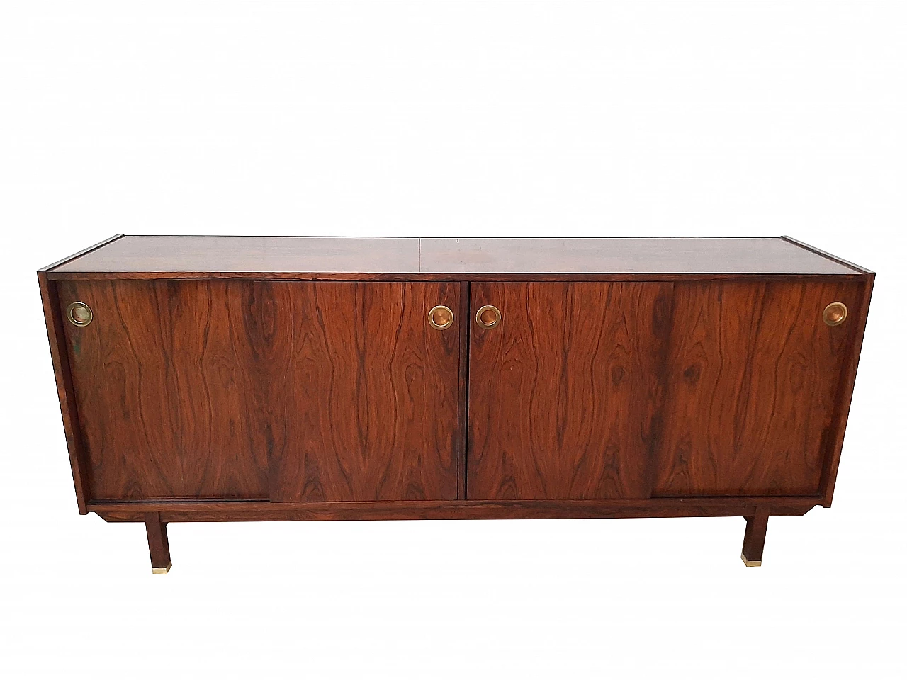 Brazilian rosewood and brass sideboard, 60s 1252670