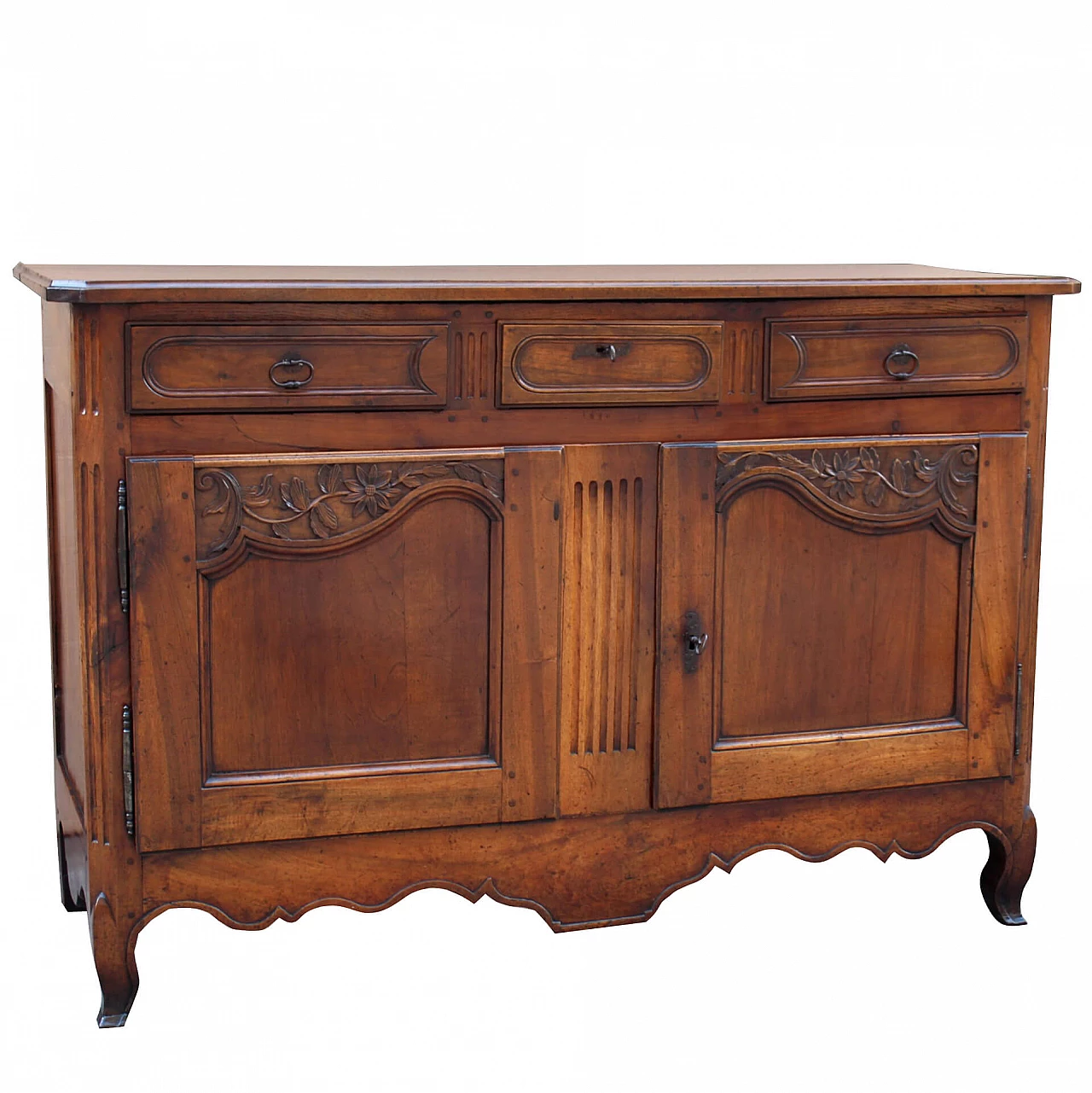 Credenza Luigi XV in noce e rovere massello, '700 1252766