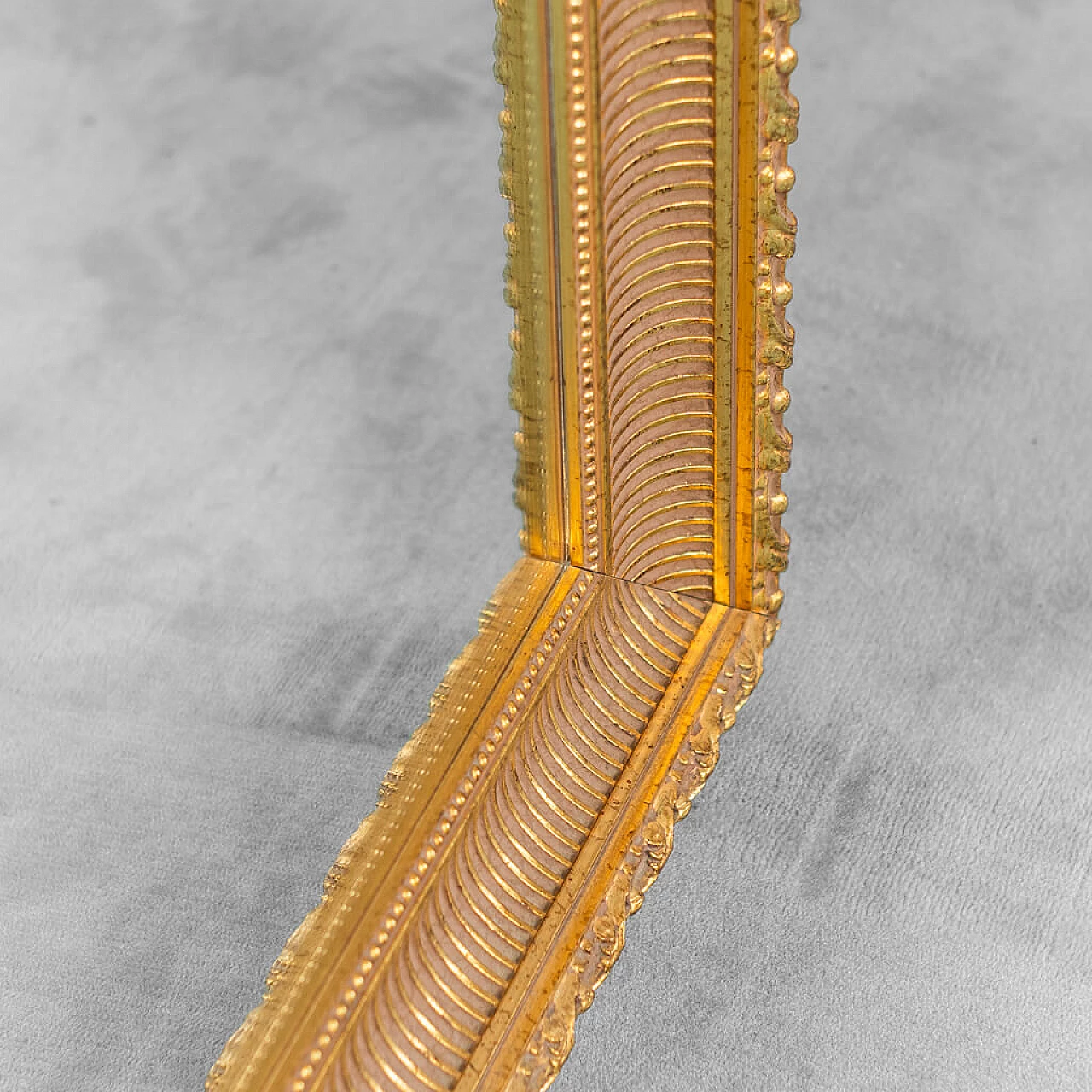 Rectangular mirror in gilded wood, 50s 1252862