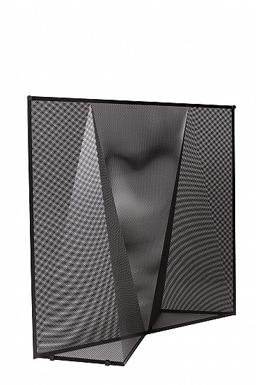 Optical screen in painted metal by Mario Botta for Alias, 80s