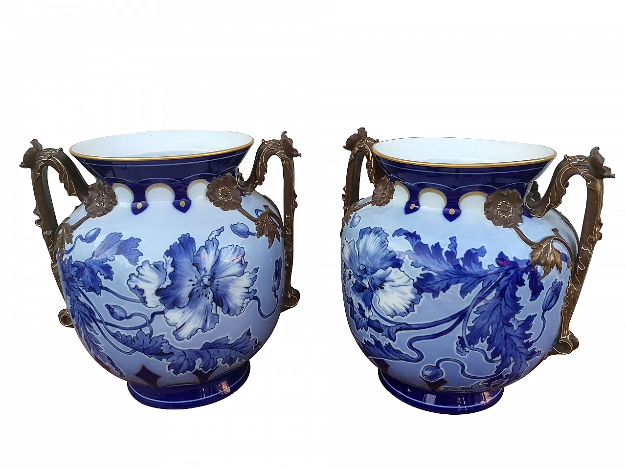 Pair of Jugendstil vases by Fischer & Mieg for Pirkenhammer, early 20th century 1253015