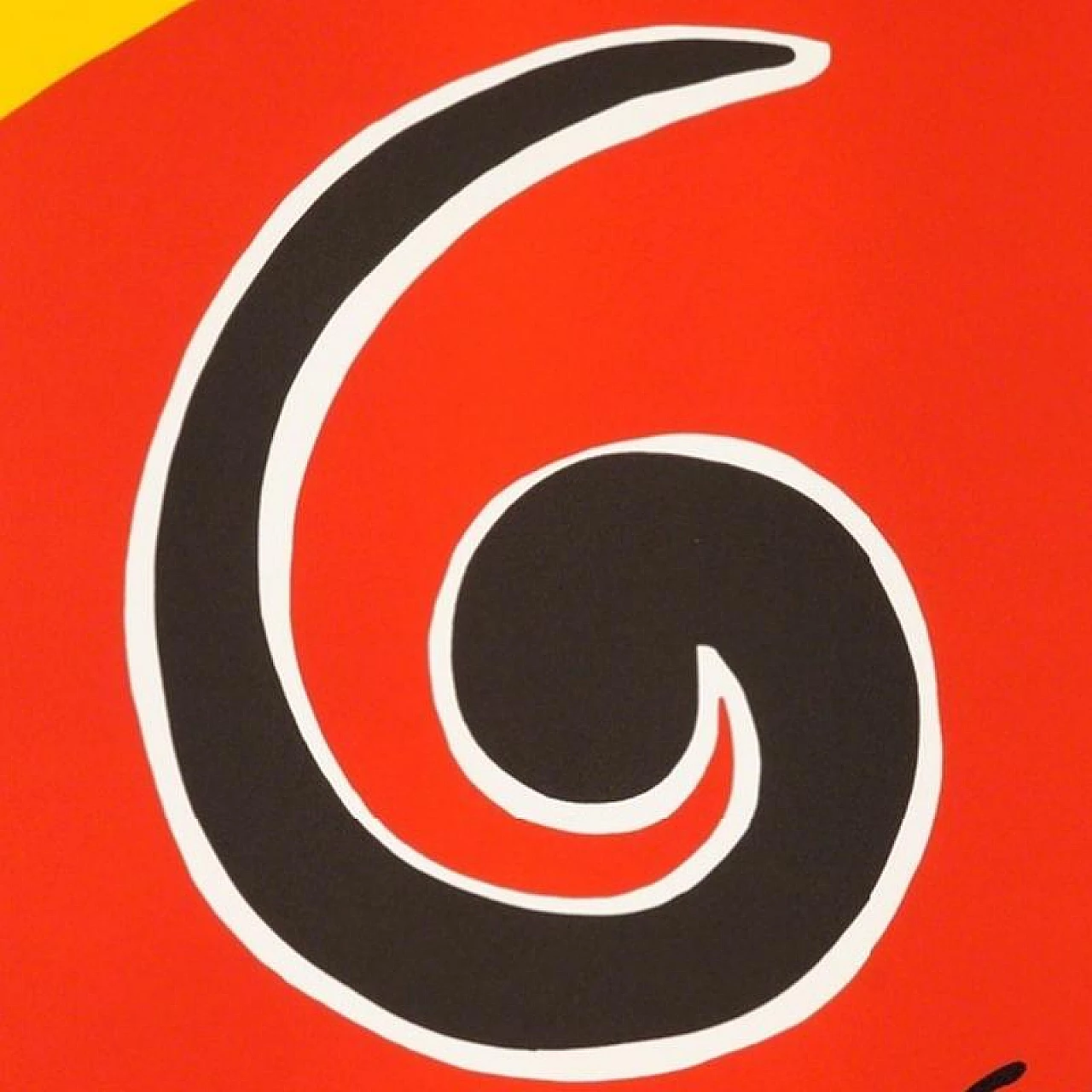 Swirl lithograph by Alexander Calder, 1974 1253361