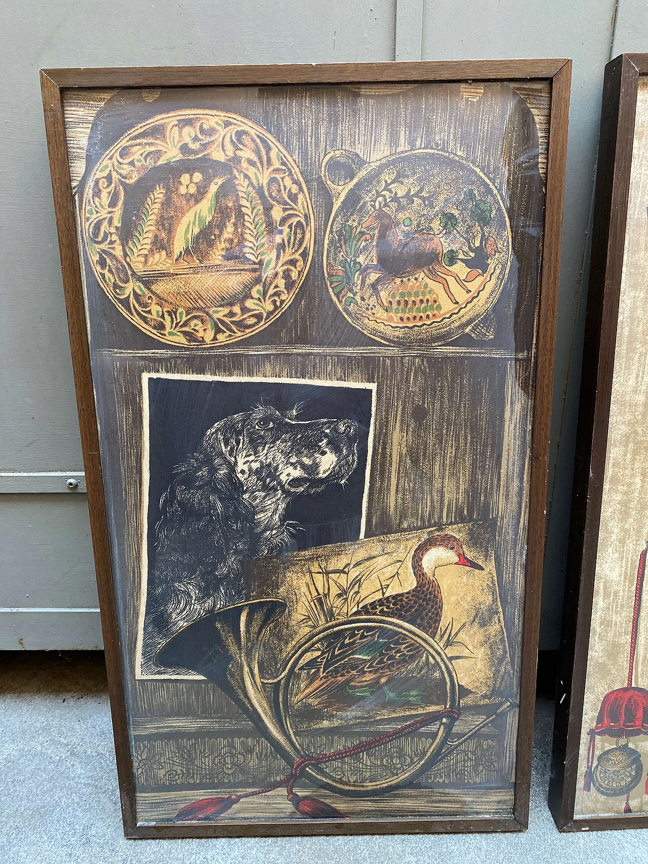 Coppia di quadri nello stile Fornasetti, anni ‘50 1253672