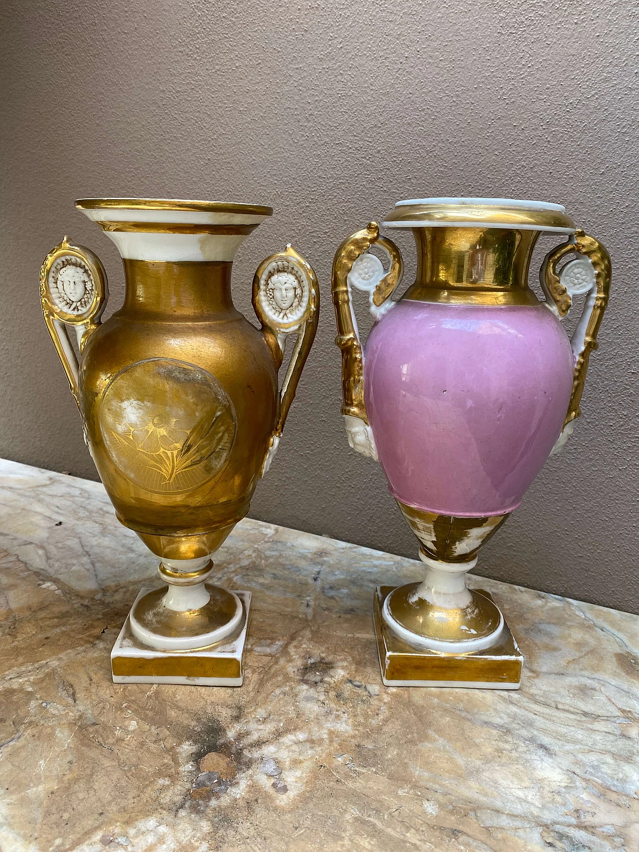 Pair of Neapolitan vases, 19th century 1253708