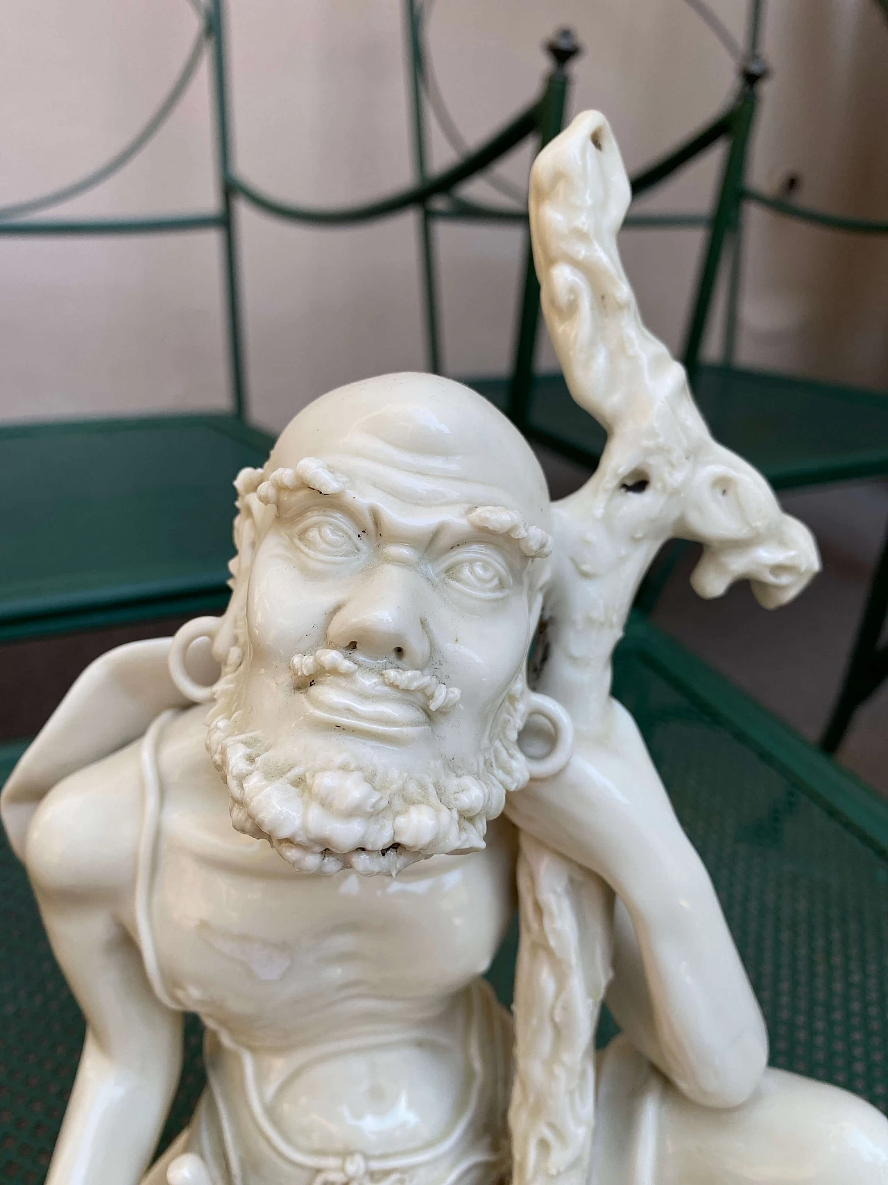 Scultura in ceramica cinese di un saggio, ‘800 1253792