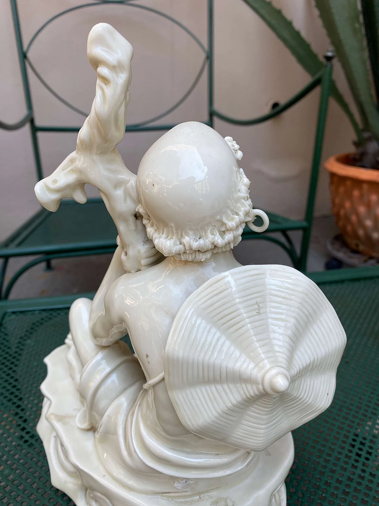 Scultura in ceramica cinese di un saggio, ‘800 1253795