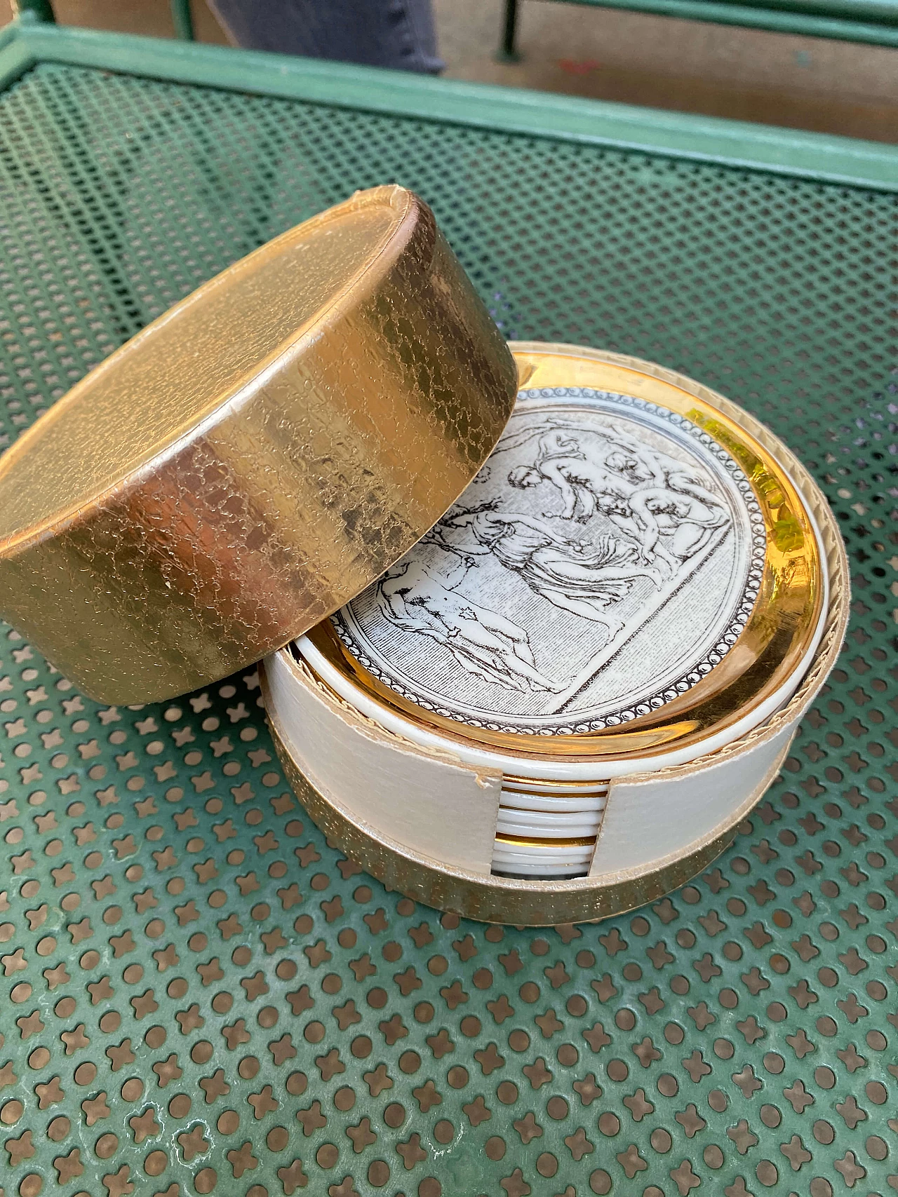 8 Piattini serie Cammei e fatiche d’Ercole di Fornasetti, anni ‘50 1253802