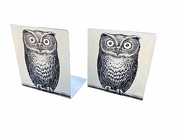 Pair of Owl bookends by Piero Fornasetti, 50s