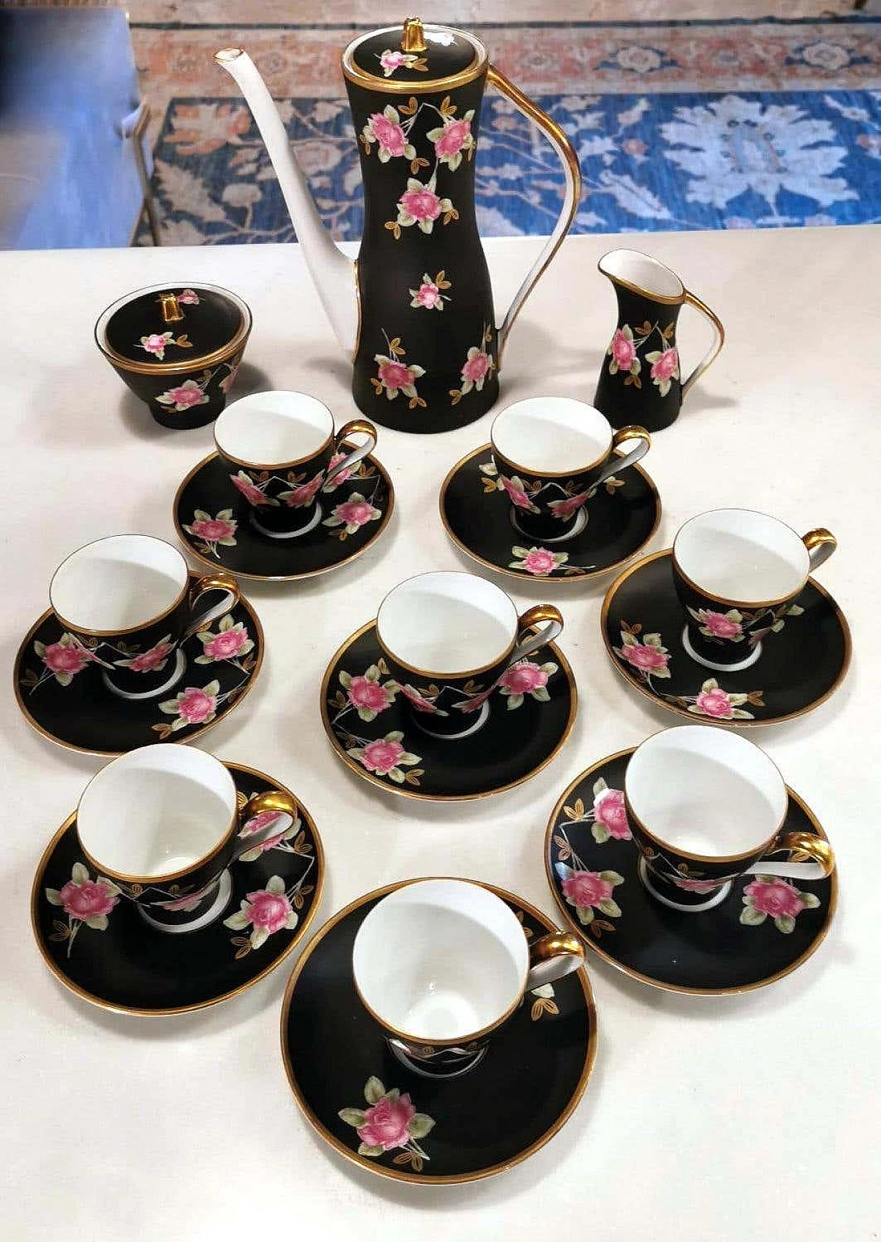 Set da caffè in porcellana di Sevres-Vincennes, anni '50 1254443