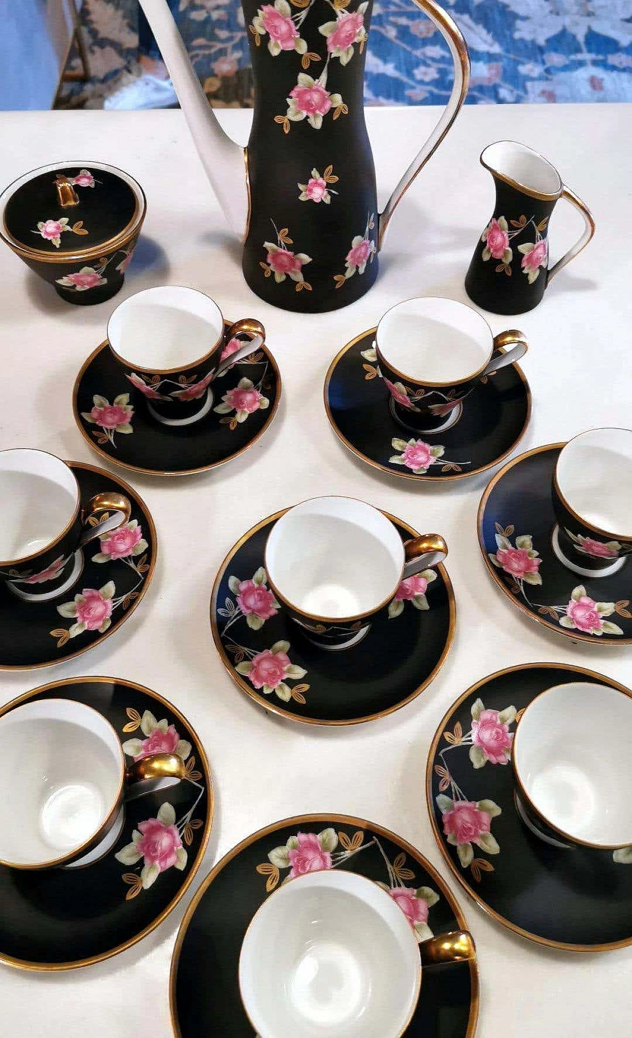 Set da caffè in porcellana di Sevres-Vincennes, anni '50 1254444