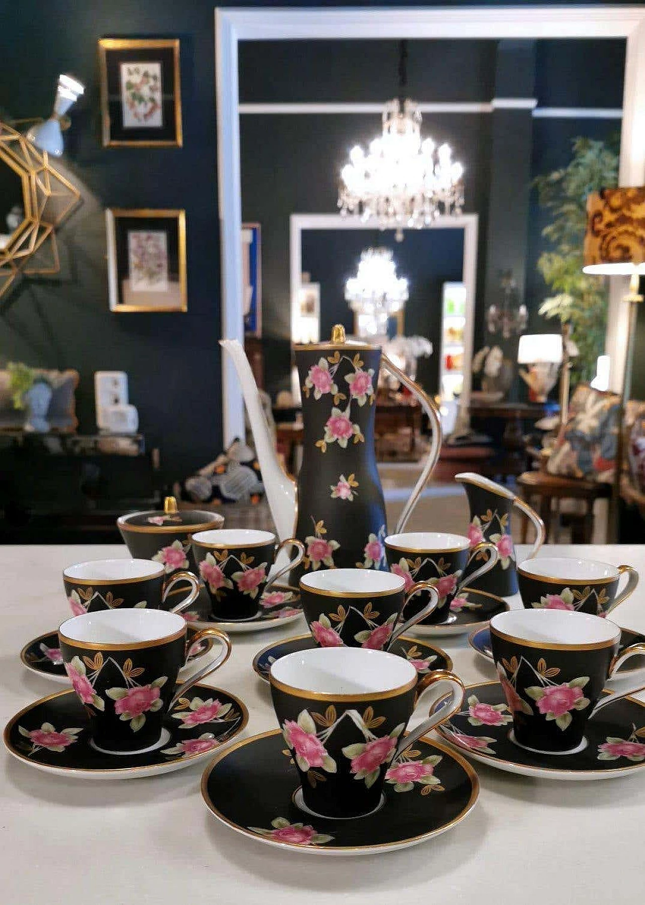 Set da caffè in porcellana di Sevres-Vincennes, anni '50 1254454