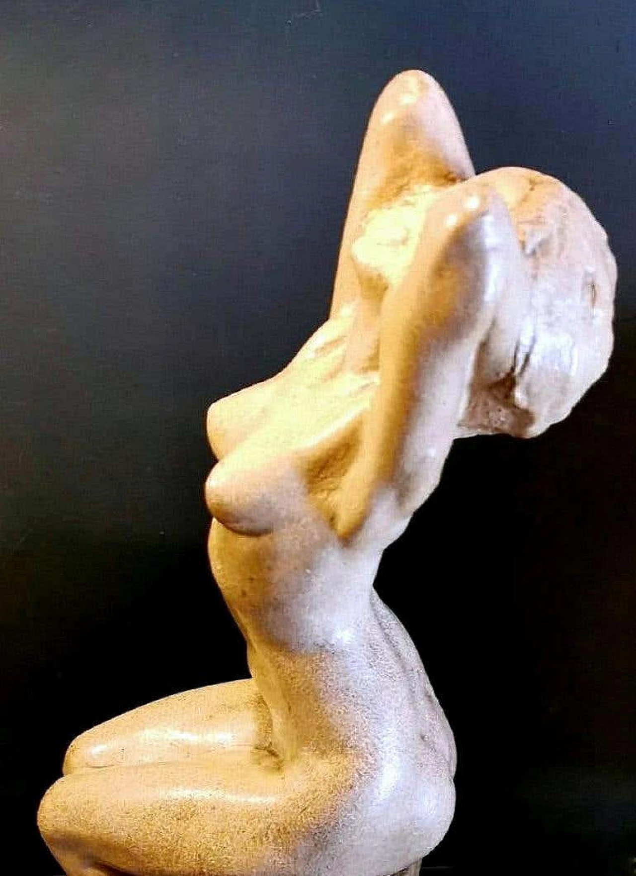 Art Nouveau sculpture in patinated plaster of Paris by Joseph Zomers, 10s 1254465