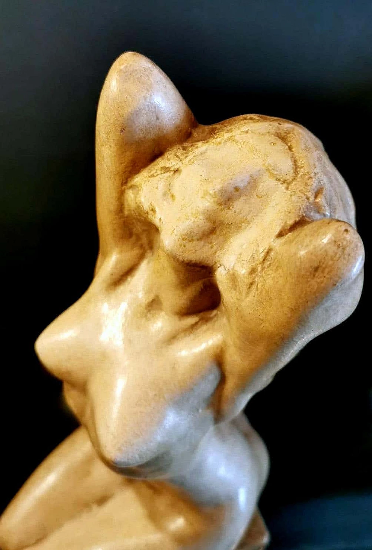 Art Nouveau sculpture in patinated plaster of Paris by Joseph Zomers, 10s 1254467