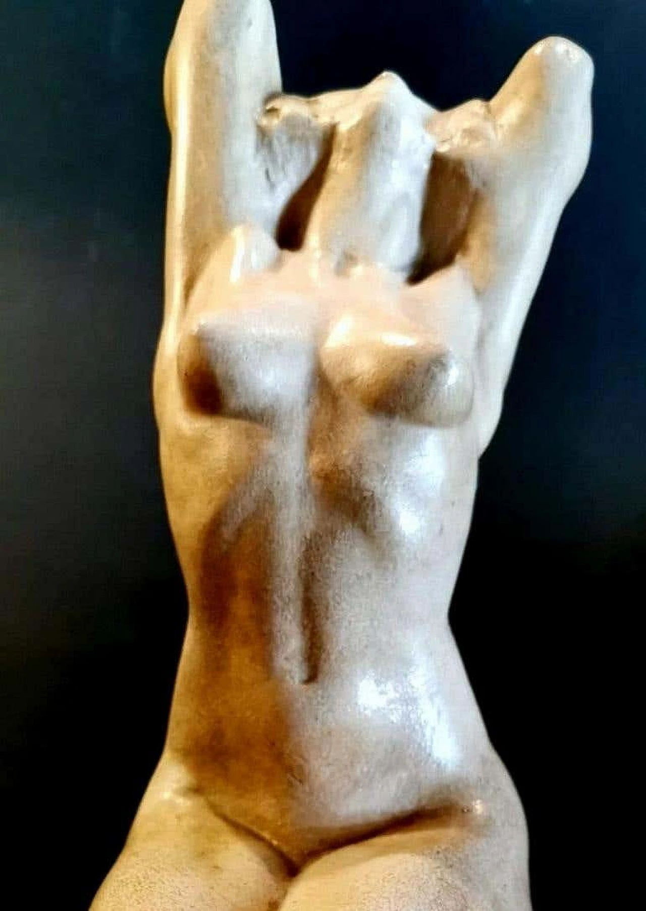 Art Nouveau sculpture in patinated plaster of Paris by Joseph Zomers, 10s 1254470