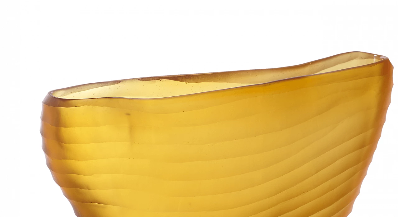 Vaso in vetro di Murano molato di Micheluzzi 1254569