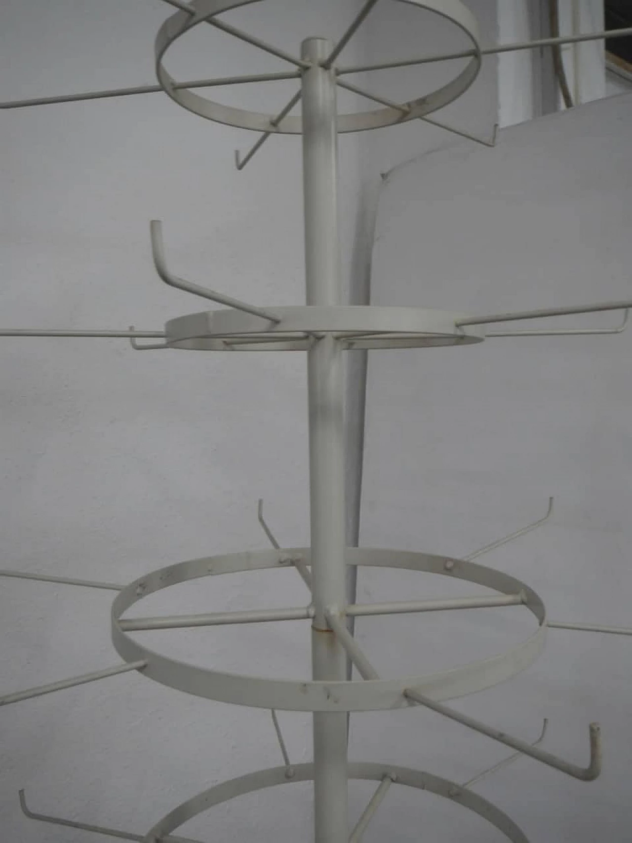 Metal display stand with wheels, 70s 1254828