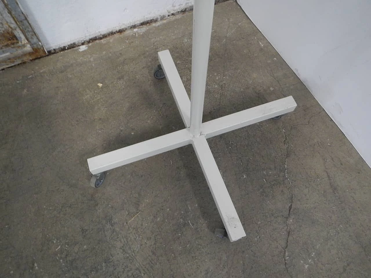 Metal display stand with wheels, 70s 1254833