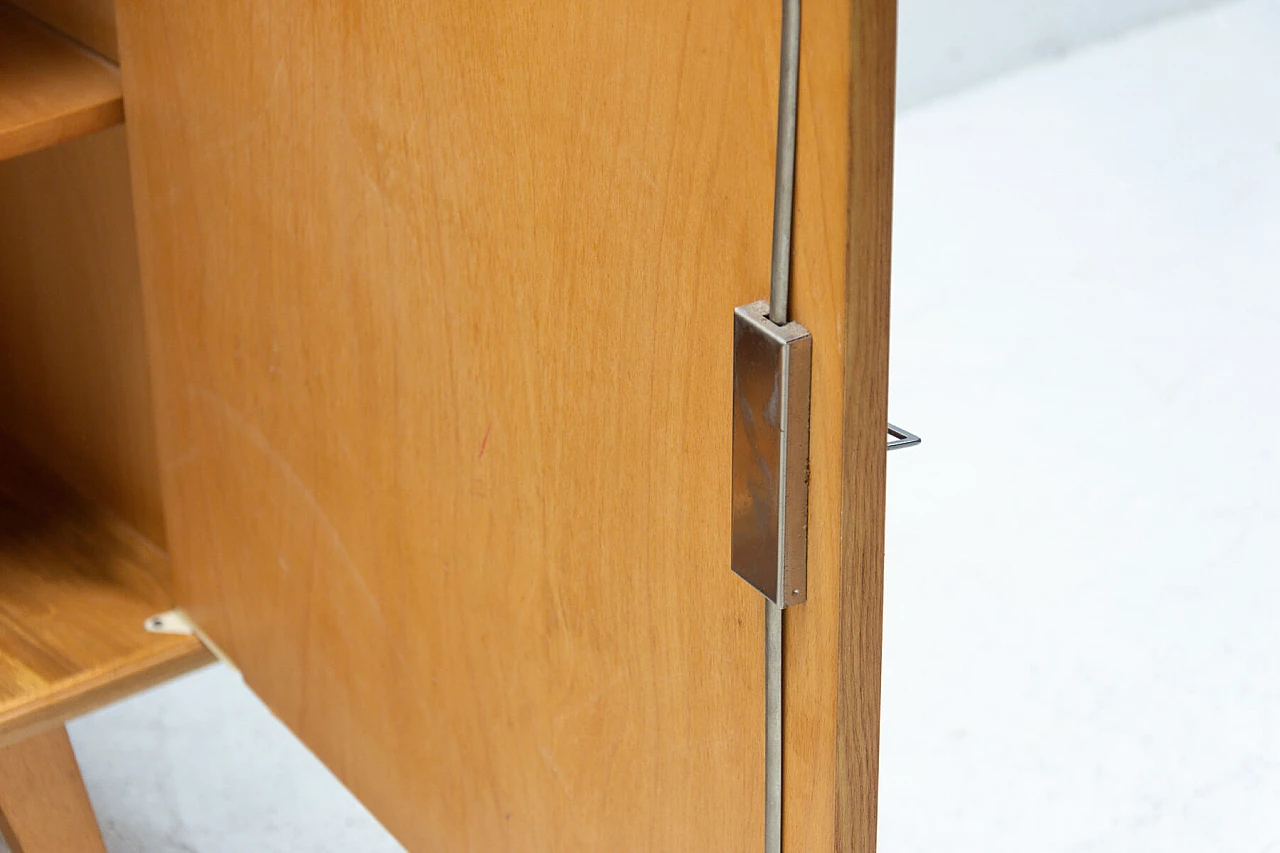 Beech and glass sideboard by Hubert Nepožitek & Bohumil Landsman for Jitona, 60s 1254986