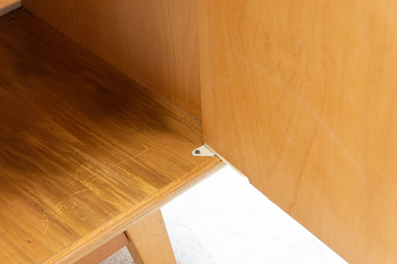 Beech and glass sideboard by Hubert Nepožitek & Bohumil Landsman for Jitona, 60s 1254987