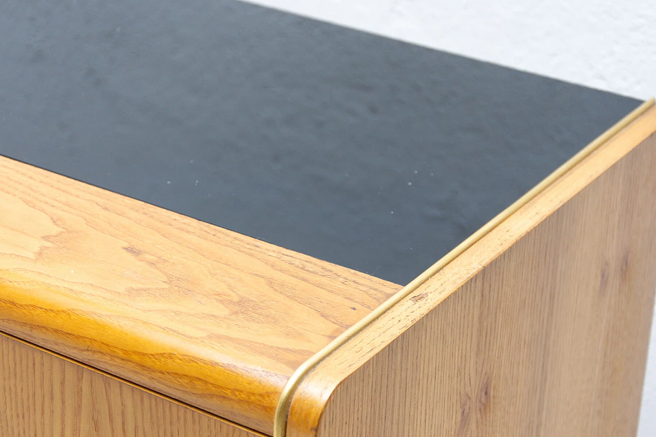 Beech and glass sideboard by Hubert Nepožitek & Bohumil Landsman for Jitona, 60s 1254991