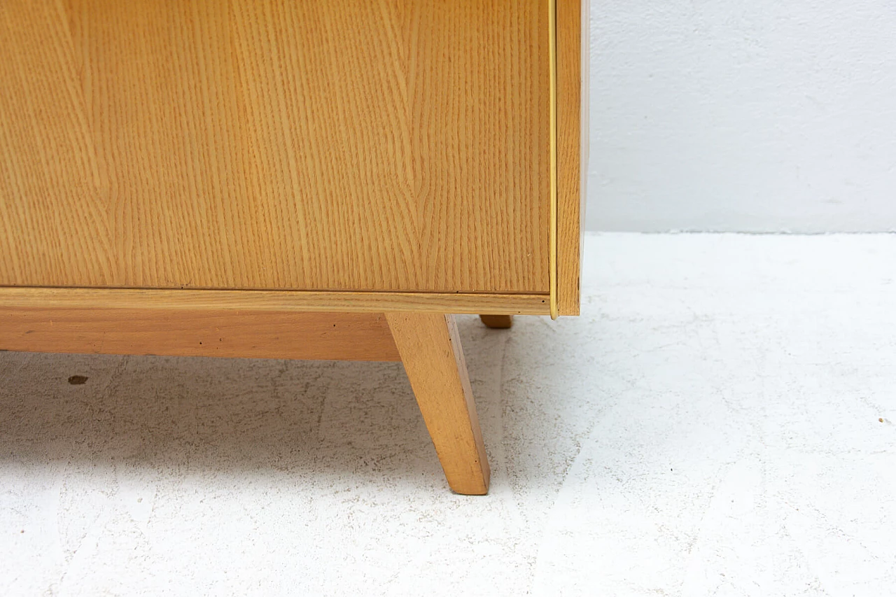 Beech and glass sideboard by Hubert Nepožitek & Bohumil Landsman for Jitona, 60s 1254992