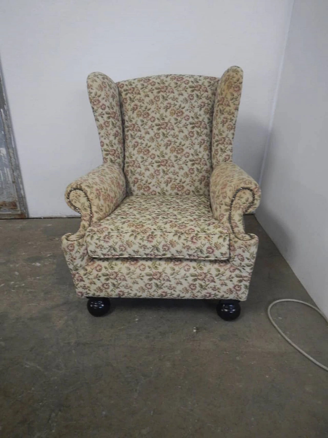 Armchair with floral pattern, 50s 1255036