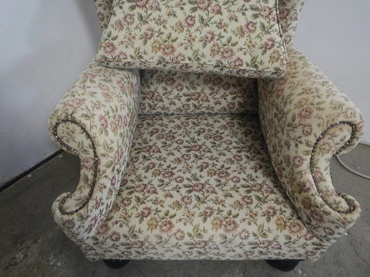 Armchair with floral pattern, 50s 1255040
