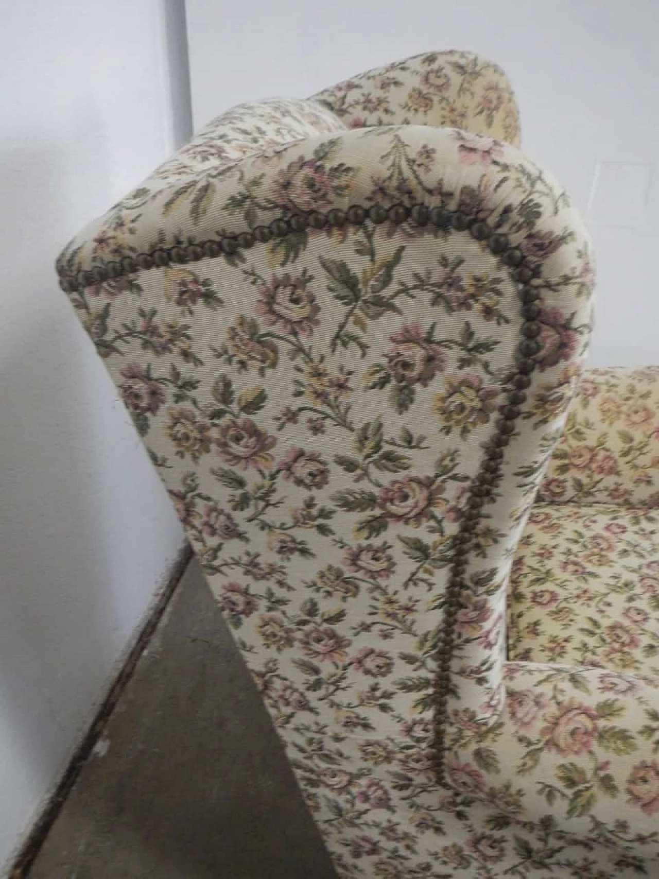 Armchair with floral pattern, 50s 1255042