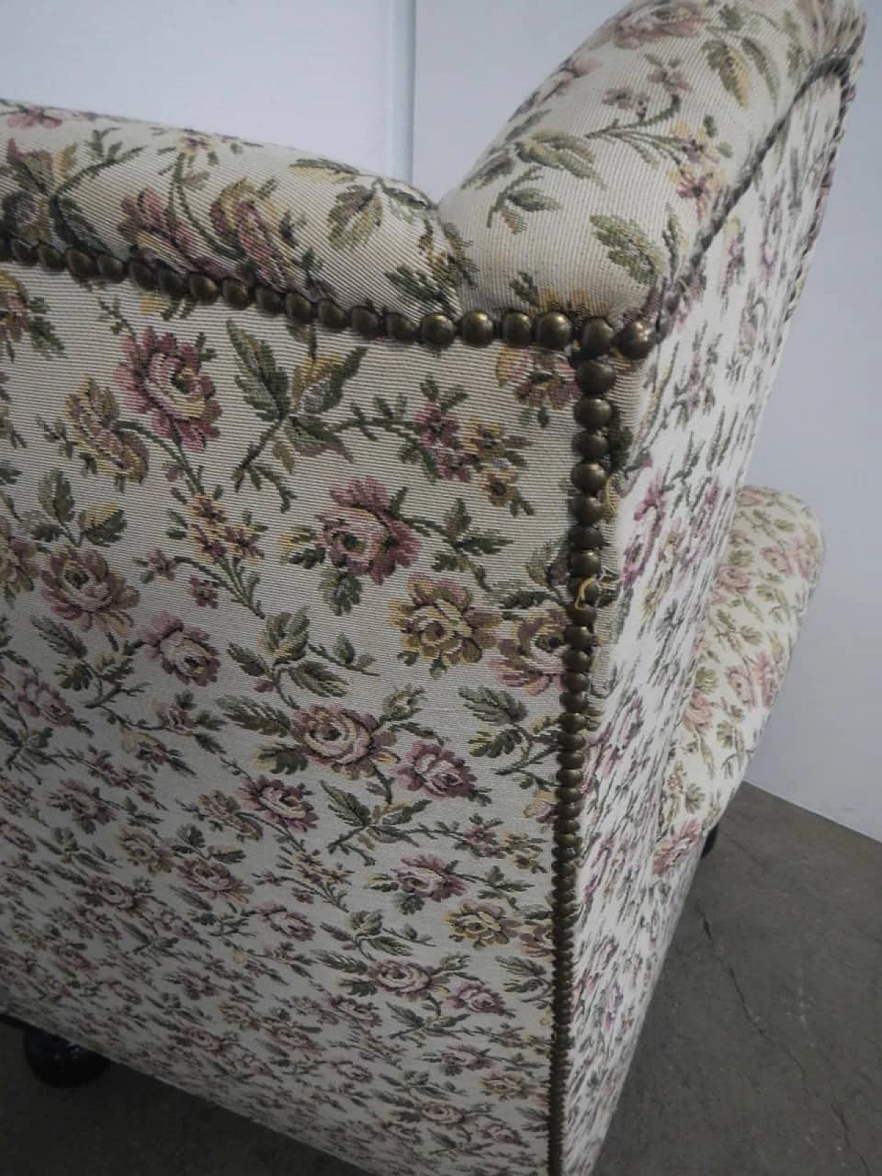 Armchair with floral pattern, 50s 1255043
