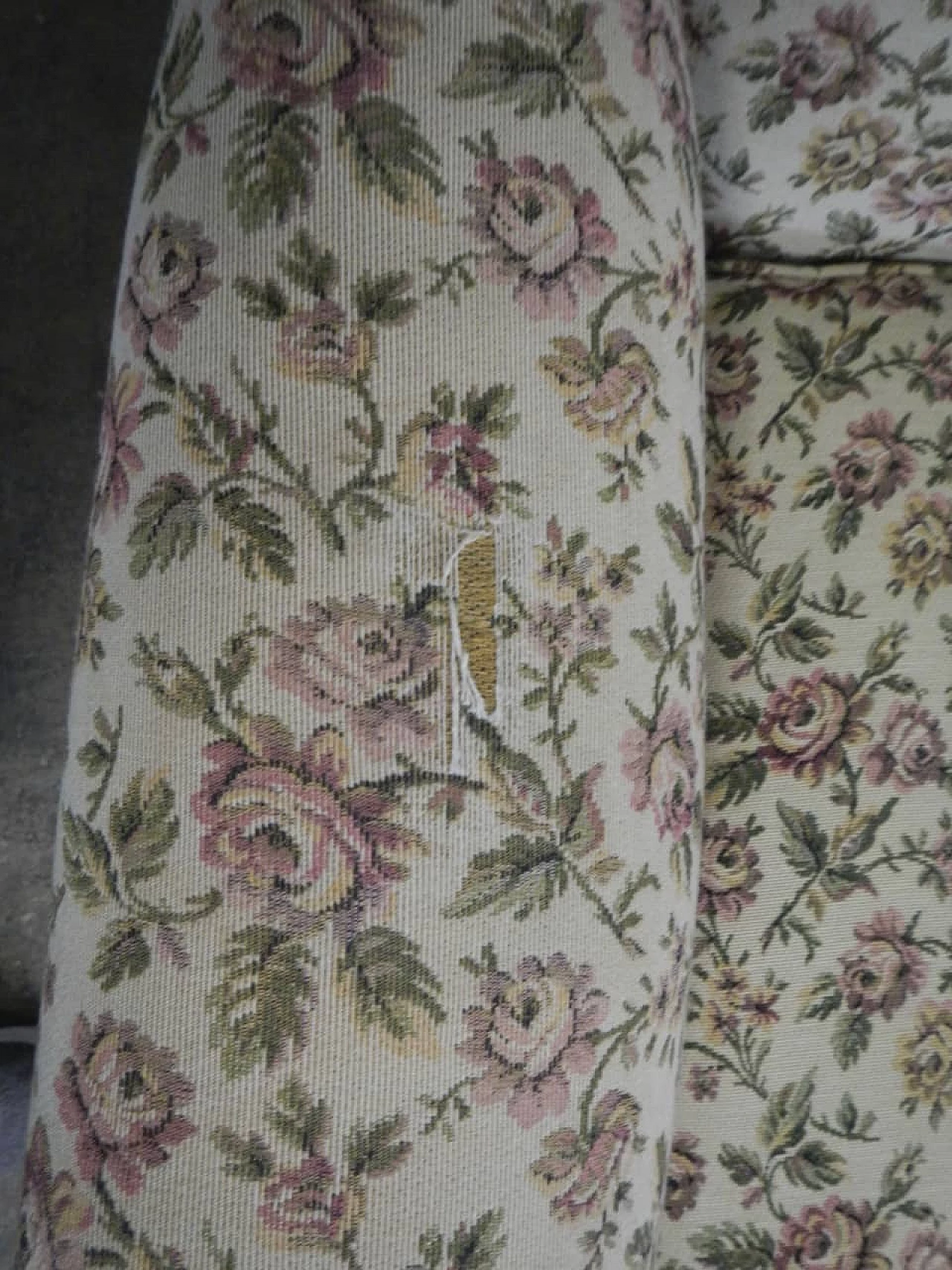 Armchair with floral pattern, 50s 1255046