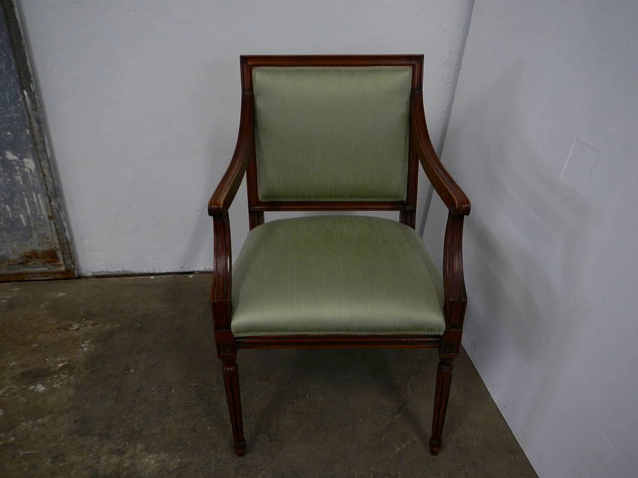 Walnut armchair, 80s 1255048