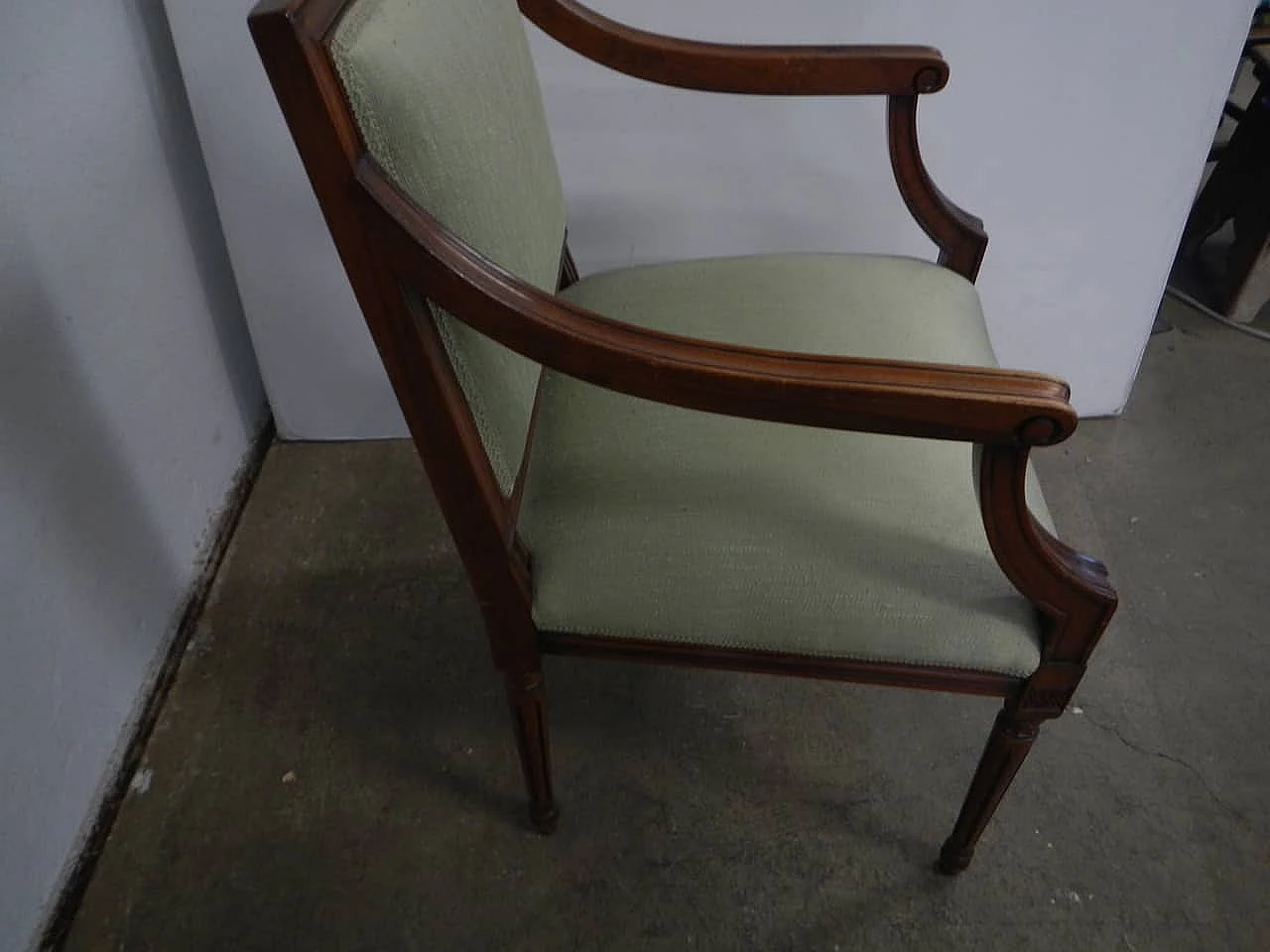 Walnut armchair, 80s 1255051