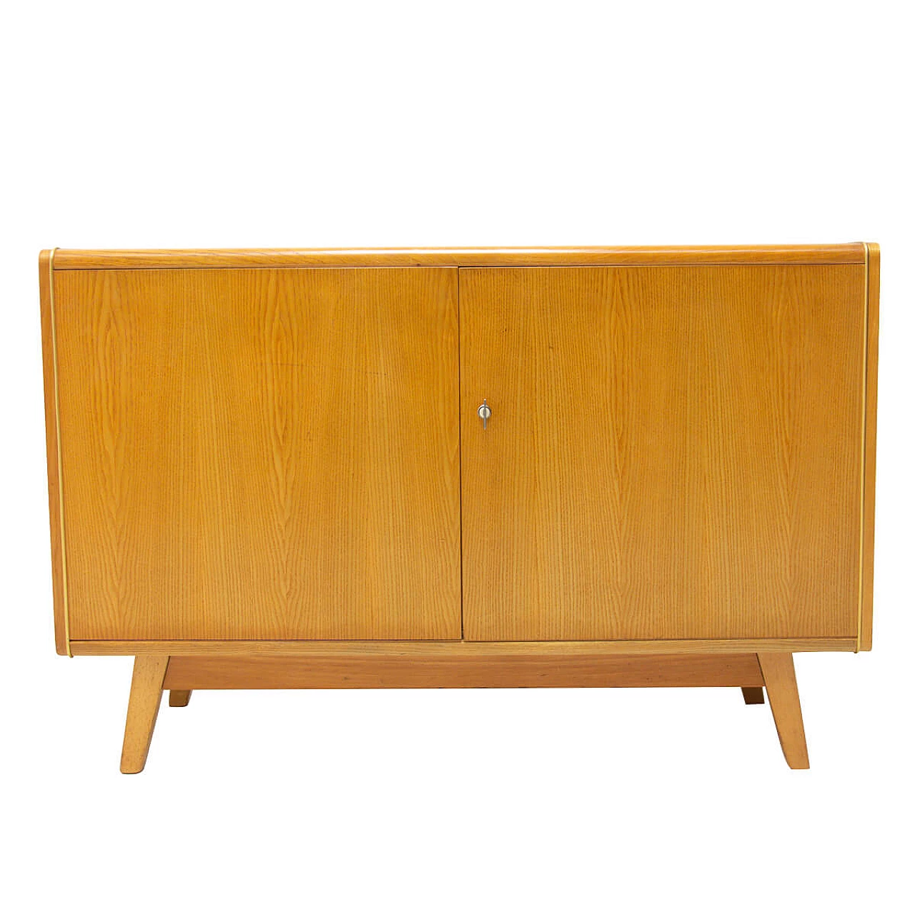 Beech and glass sideboard by Hubert Nepožitek & Bohumil Landsman for Jitona, 60s 1255543