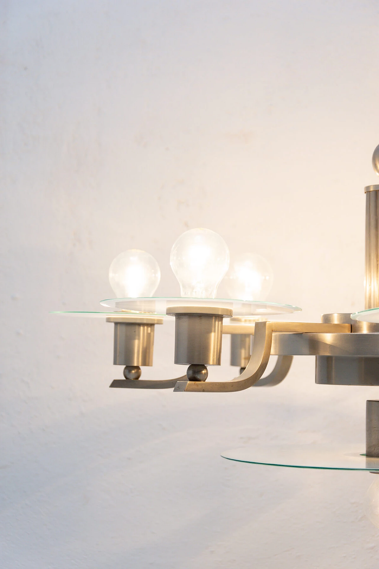 Nickel-plated Bauhaus pendant lamp, 30s 1255610