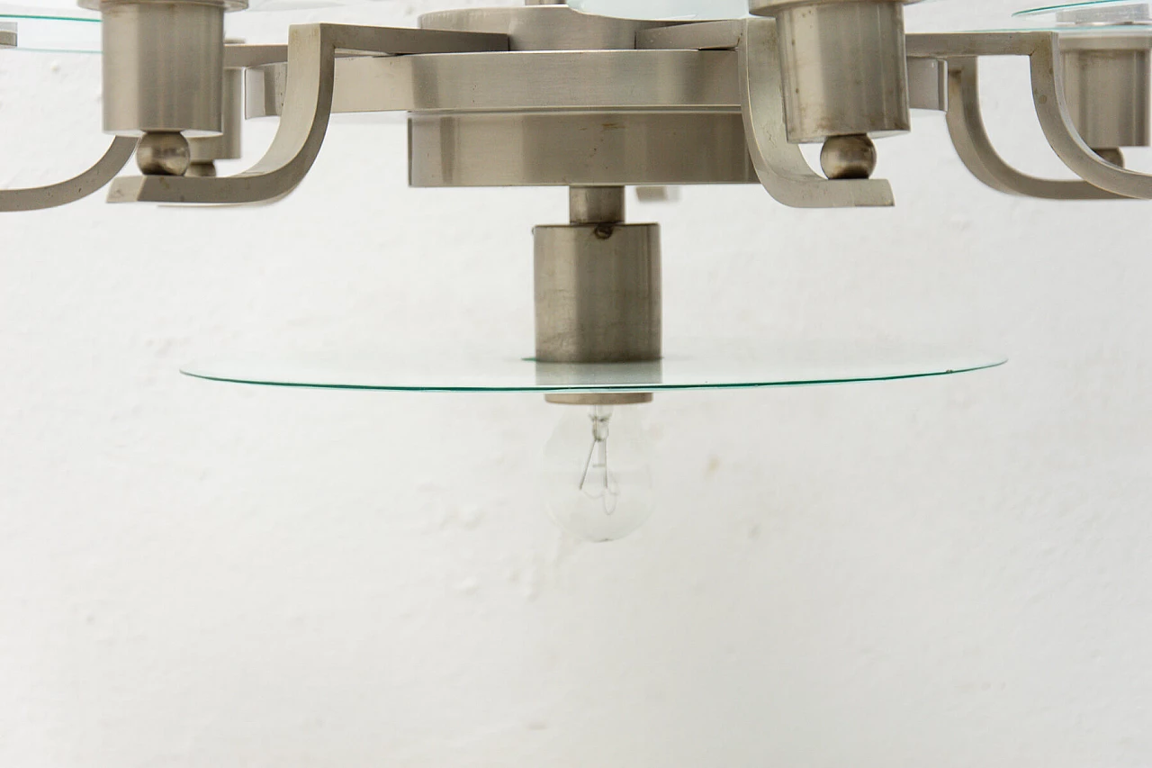 Nickel-plated Bauhaus pendant lamp, 30s 1255615