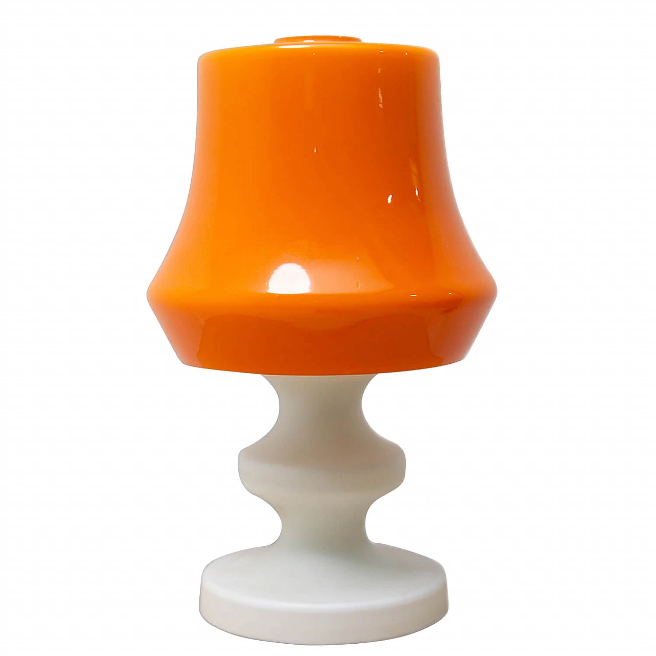 Glass table lamp from Czechoslovakia, 70s 1255636