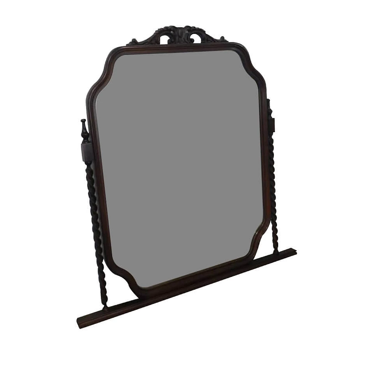 Wooden mirror with friezes, 80s 1255644