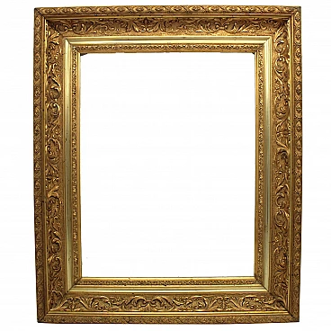 Frame in gilded wood, 19th century