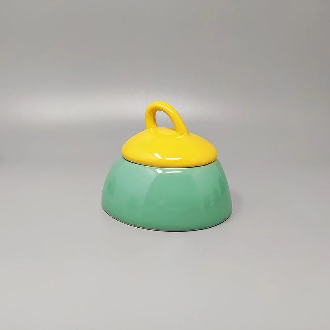 Green and yellow ceramic tea or coffee set by Naj Oleari, 80s 1255698