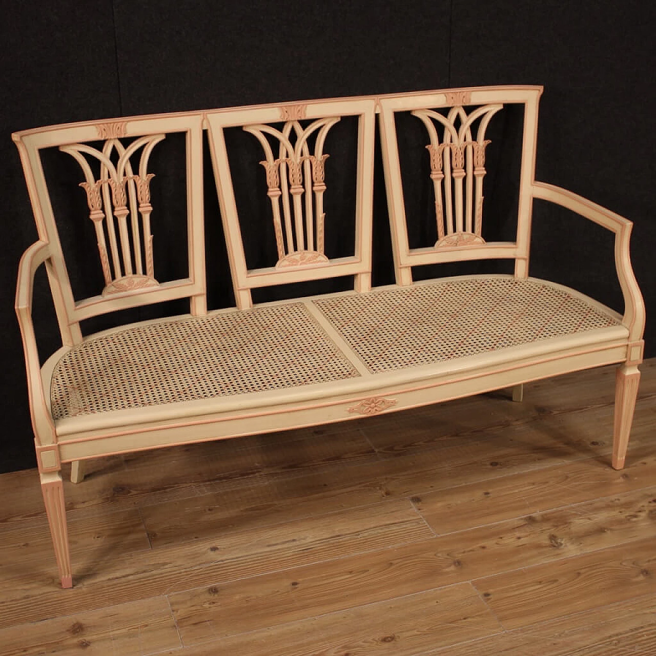 Lacquered Louis XVI style sofa, 40s 1255794